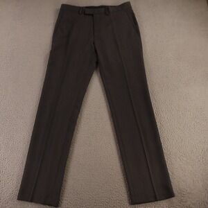 Kenneth Cole Pants Mens 32 Gray Heather 100% Polyester Twill 32x32‎